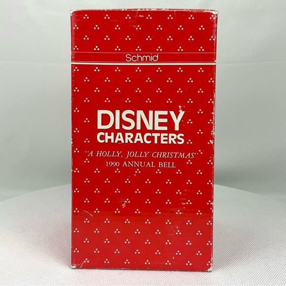 Schmid Mickey Mouse Christmas Bell Disney 1990 Collectors Bell Ltd Ed Holiday - Picture 7 of 8